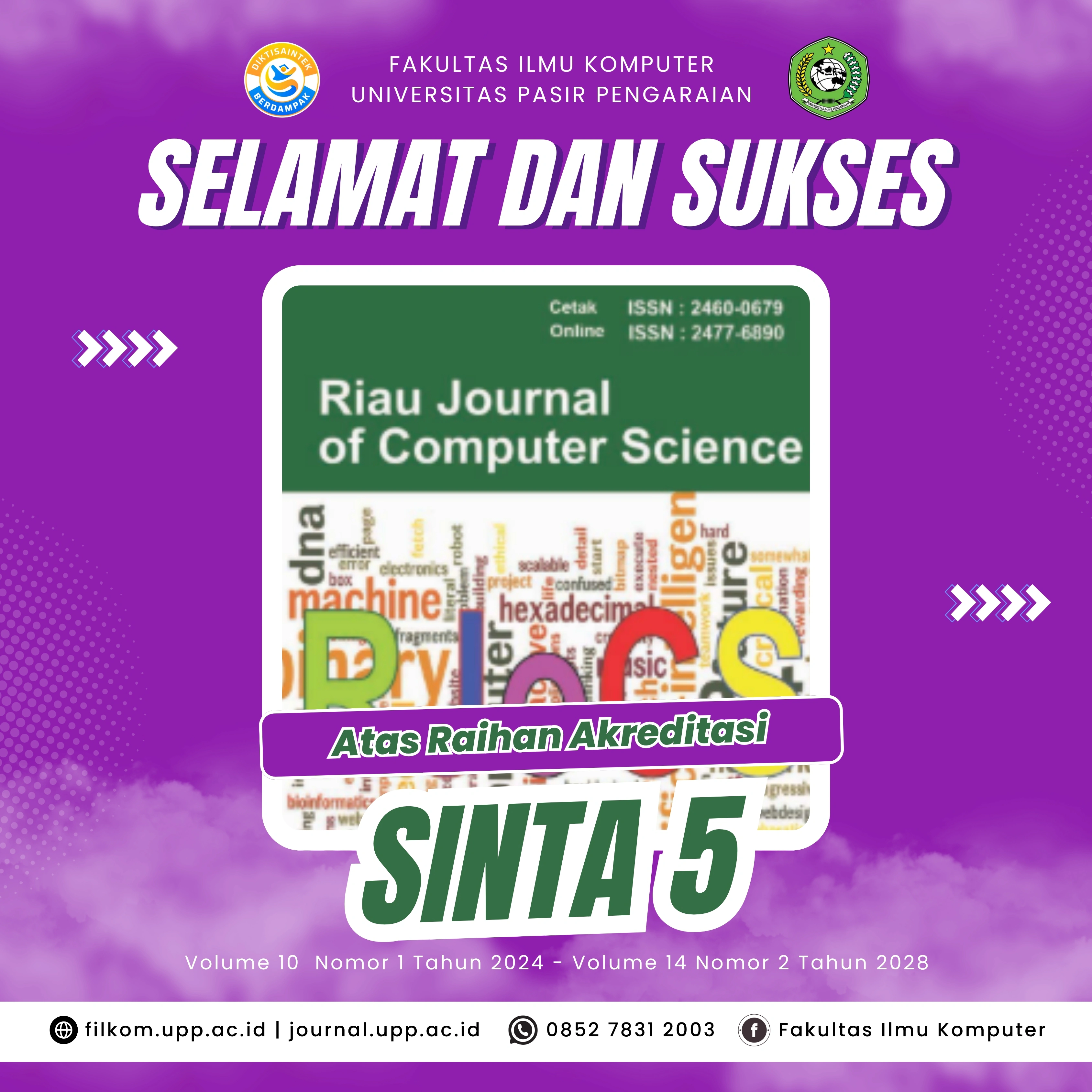 Riau Journal of Computer Science Raih Akreditasi SINTA 5